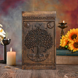 Tree of Life Wooden Urn Organizer for Human Ashes - BGCOPPER