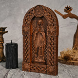 Our Lady of Lourdes Arch Wooden Tabletop Arrangement - BGCOPPER