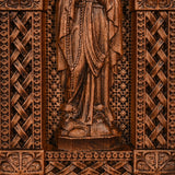 Our Lady of Lourdes Arch Wooden Tabletop Arrangement - BGCOPPER