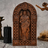 Sacred Heart of Jesus Arch Wooden Tabletop Arrangement - BGCOPPER