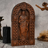 Sacred Heart of Jesus Arch Wooden Tabletop Arrangement - BGCOPPER