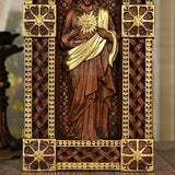 Sacred Heart of Jesus Arch Wooden Tabletop Arrangement - BGCOPPER