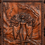 Slavic Goddess Wooden Wall Hanging Wall Decor - BGCOPPER
