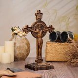 Dual Divine Cross: Christ’s Redemption & St. Benedict’s Protection