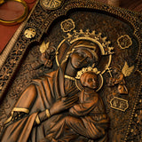 Our Lady of Perpetual Help Wood Carving Wall Decor Gift - BGCOPPER
