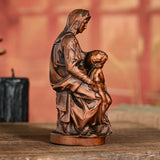 Our Lady of Bruges Jesus Wooden Tabletop Display - BGCOPPER