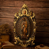 2023 New Religious gift with rich details of the wooden statue of Our Lady of Guadalupe - BGCOPPER