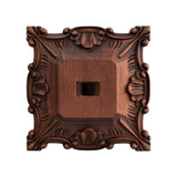 Wood carving of the Cross of the Order of Saint Benedict - with base - BGCOPPER