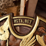 Orthodox Archangel Michael Wooden Sculpture - Gives Us Strength and Courage to Move Forward - BGCOPPER