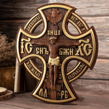 Orthodox Crucifixion Wood Sculpture - Remembering the Significance of Jesus' Crucifixion - BGCOPPER