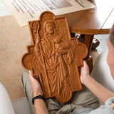 God's Shepherd religious gift Wooden carved chrirstian wall art - BGCOPPER