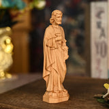 Joseph Beechwood Round Carved Tabletop Ornament - BGCOPPER