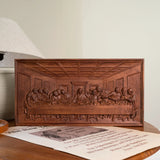 Bgcopper Last Supper Religious Carving Icons Gifts Wood Carving Religious Wood Wall Art - BGCOPPER