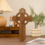Keltisches Kreuz Holz schnitzerei