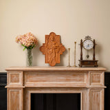 God's Shepherd religious gift Wooden carved chrirstian wall art - BGCOPPER