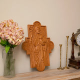 God's Shepherd religious gift Wooden carved chrirstian wall art - BGCOPPER
