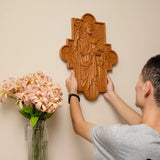 God's Shepherd religious gift Wooden carved chrirstian wall art - BGCOPPER