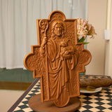 God's Shepherd religious gift Wooden carved chrirstian wall art - BGCOPPER