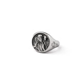 Titanium Steel Jesus Shepherd Ring - Jesus with Lamb - BGCOPPER