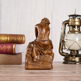 Boxwood "Crown of Thorns" Jesus Meditation Sculpture - Hand-carved Spiritual Art | A Concrete Reminder of His Divine Burden