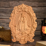 Madonna and Child Wooden Carving -- Gilt Carving Craftsmanship, Carrying the Light of Faith - BGCOPPER