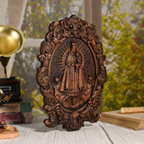 Madonna and Child Wooden Carving -- Gilt Carving Craftsmanship, Carrying the Light of Faith - BGCOPPER