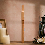 October New Release: Hand-Carved Painted Wood Cross — The Ascension of Christ - side view