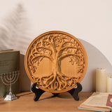Tree of Life Wood Wall Art Decor Best Christmas Gift - With Free Stand - BGCOPPER