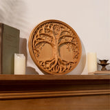 Tree of Life Wood Wall Art Decor Best Christmas Gift - With Free Stand - BGCOPPER