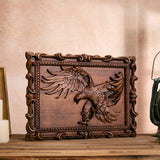 Hand-Carved Beech Wood Eagle Art: For the Bold & Spirited - Christian gift presentation
