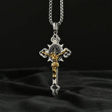 St. Benedict Exorcism Cross Necklace - Bless you and your family - BGCOPPER