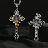 St. Benedict Exorcism Cross Necklace - Bless you and your family - BGCOPPER