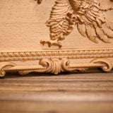 Hand-Carved Beech Wood Eagle Art: For the Bold & Spirited