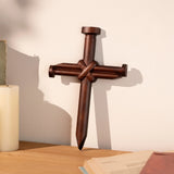 Wood Nail Cross Wall Decor - Best Home Cross Decor - BGCOPPER