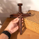 Wood Nail Cross Wall Decor - Best Home Cross Decor - BGCOPPER