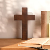 American Flag Cross - Carved in Natural Wood - BGCOPPER