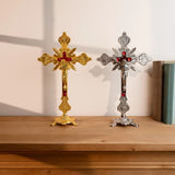 Vintage Cross Tabletop Ornament Decorative Art - BGCOPPER