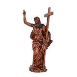 Jesus Resurrection Cross Round Sculpture Tabletop Decoration - BGCOPPER