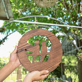 Bgcopper Natural Beauty Hummingbird Hollow Wood Carving Wall decor - BGCOPPER