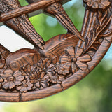 Bgcopper Natural Beauty Hummingbird Hollow Wood Carving Wall decor - BGCOPPER