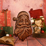 Best Christmas Gift Santa Claus Wall Decoration Wood Sculpture - BGCOPPER