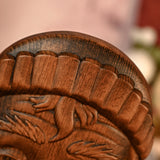 Best Christmas Gift Santa Claus Wall Decoration Wood Sculpture - BGCOPPER