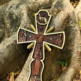Orthodox Cross Wooden Carving Wall Wall Decoration - BGCOPPER