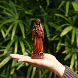 Saints Teresa Round Wooden Art Jewelry - BGCOPPER