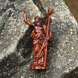 Jesus Resurrection Cross Round Sculpture Tabletop Decoration - BGCOPPER