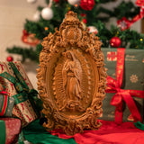 2023 New Religious gift with rich details of the wooden statue of Our Lady of Guadalupe - BGCOPPER