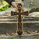Orthodox Cross Wooden Carving Wall Wall Decoration - BGCOPPER