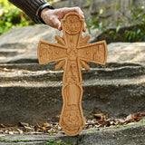 Orthodox Cross Wooden Carving Wall Wall Decoration - BGCOPPER