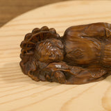 Hand-Carved Sleeping Saint Joseph Wooden Statue – Catholic Religious Home Decor, Prayer & Faith Gift