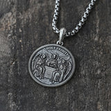 Holy Trinity S925k Silver Round Necklace - BGCOPPER